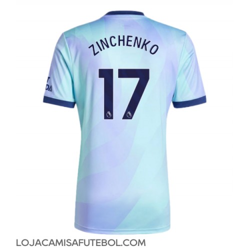 Camisa de Futebol Arsenal Oleksandr Zinchenko #17 Equipamento Alternativo 2024-25 Manga Curta